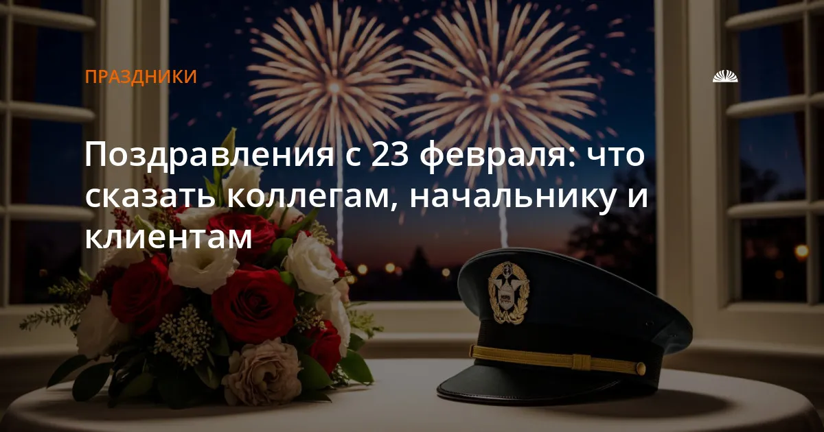 поздравление коллег с 23 февраля — RU news
