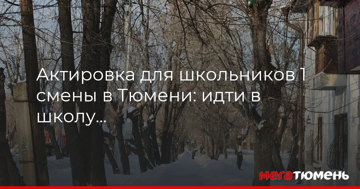 актировка тюмень — RU news